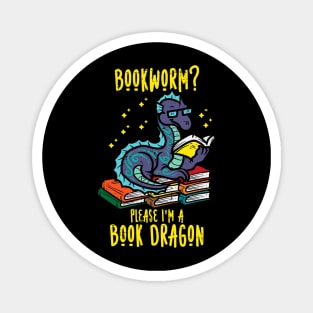 Bookworm Im A Book Dragon Magnet